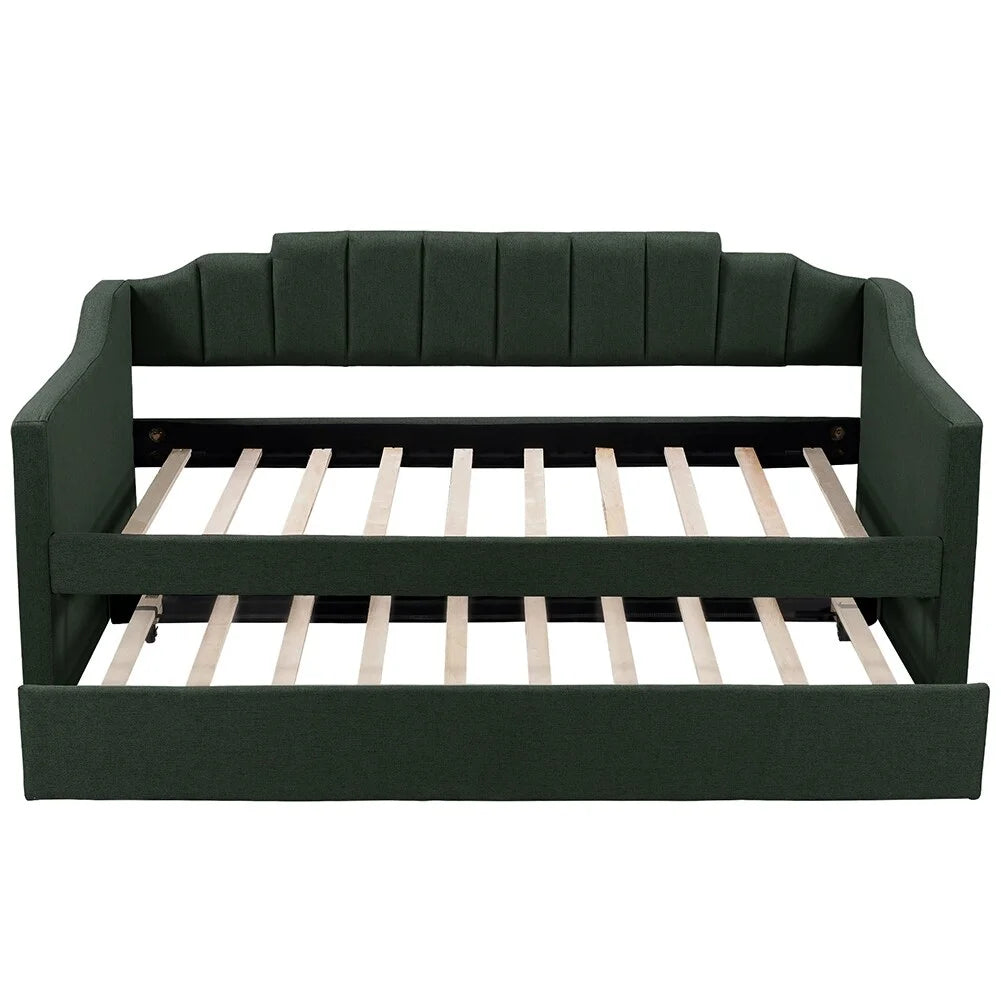 Upholstered Twin Daybed with Trundle E7925