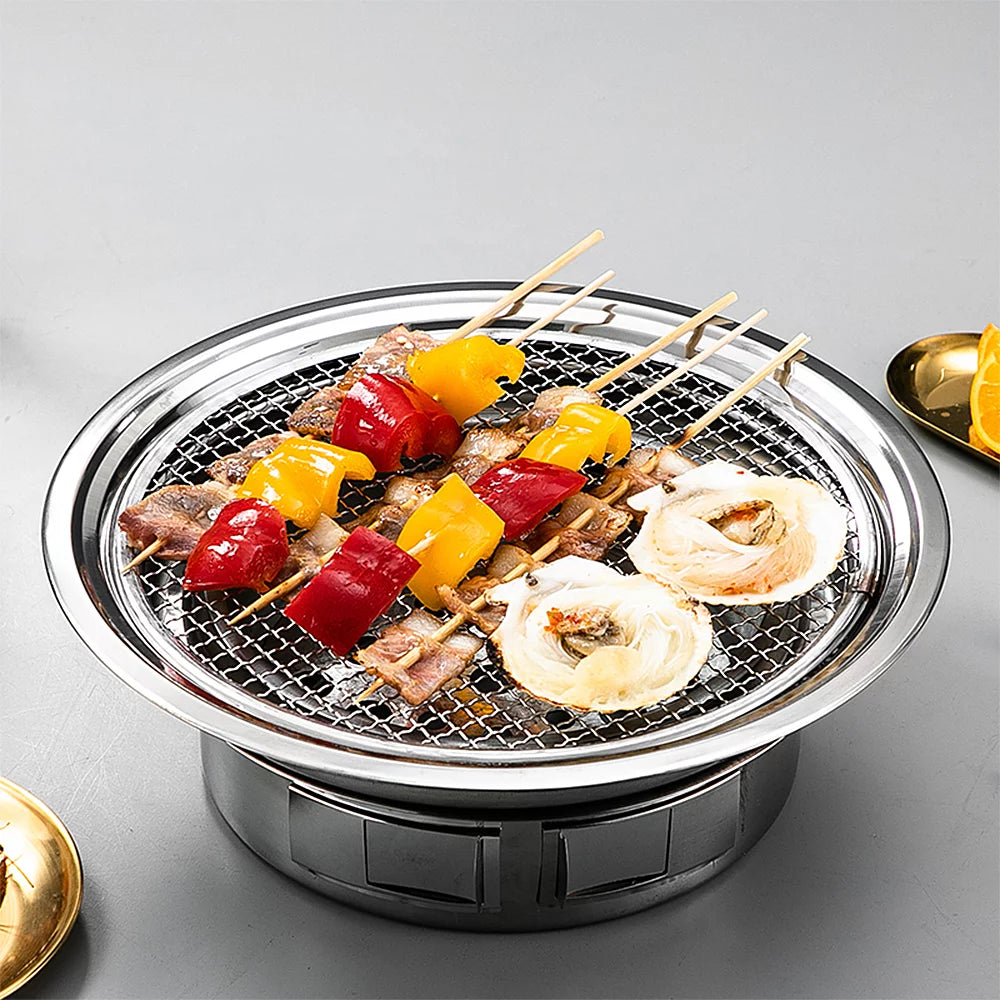 Portable Stainless Steel Charcoal Grill U72028