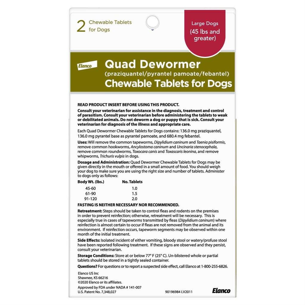 Large Dog Dewormer S959