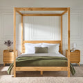 Queen Wood Canopy Bedframe B24019