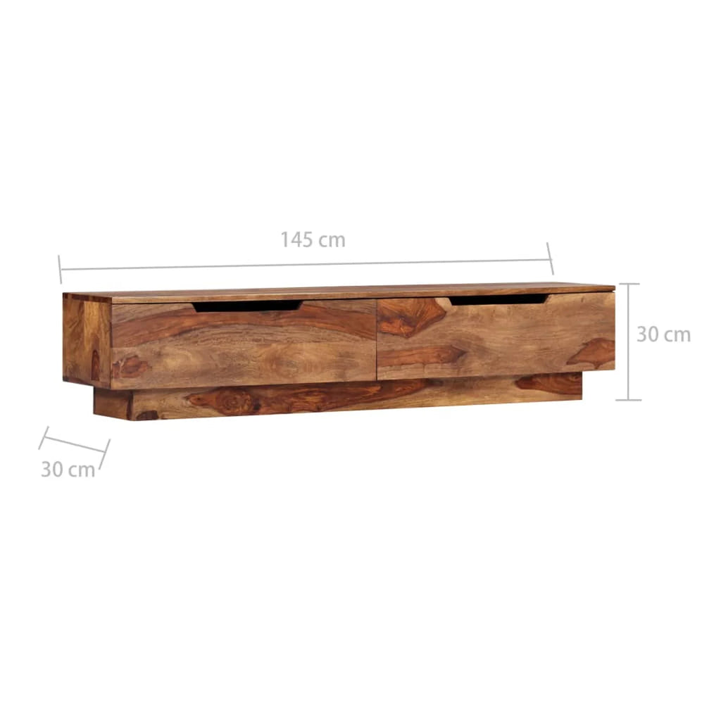 Solid Sheesham Wood TV Cabinet L8253
