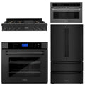 48 In. Black Stainless Steel 4-Piece Appliance Package R195786