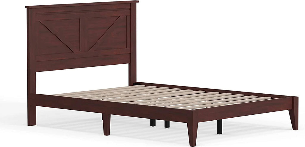 Solid Wood Platform Bed Full Q1744