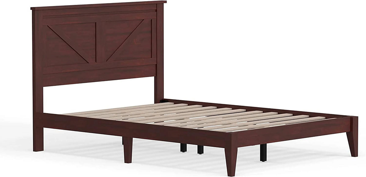 Solid Wood Platform Bed Full Q1744
