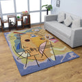 Hand Tufted Wool 9'x12' Geometric Area Rug P914
