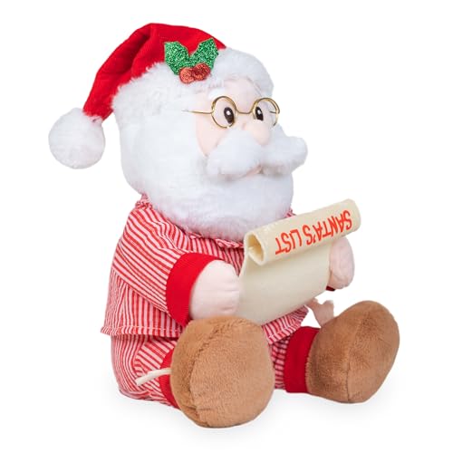 Animated Singing Dancing Santa Claus Plush Toy 12 inches L1900