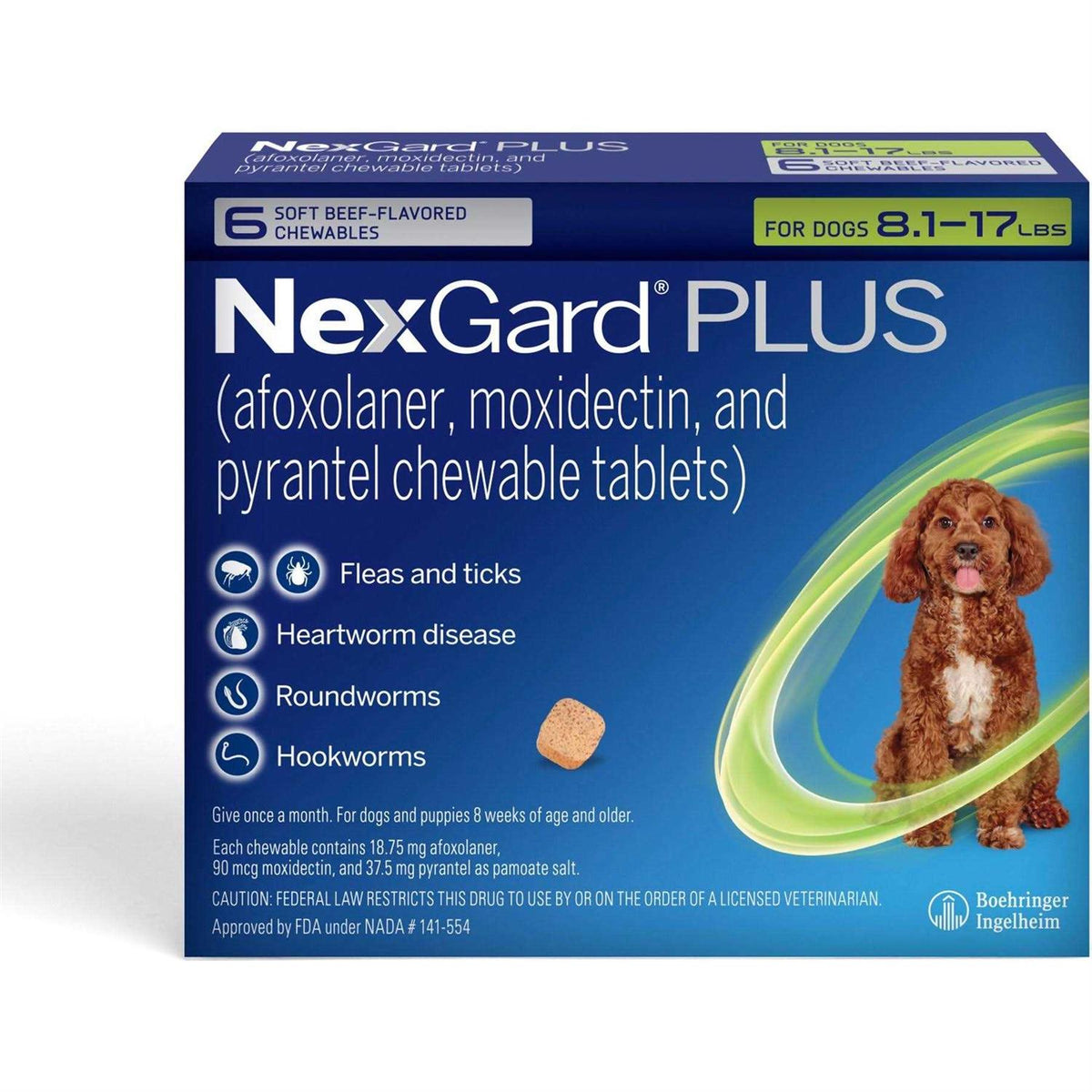 Chewables for Dogs 8.1-17 lbs C5370