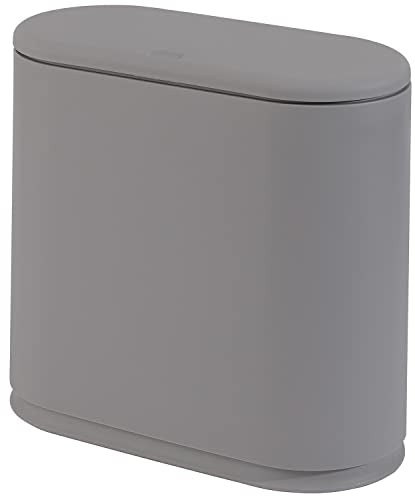 10 Liter Rectangular Plastic Trash Can with Press Type Lid S81601