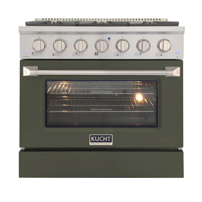 36 5.2 cu ft. Propane Gas Range Olive Green R133853