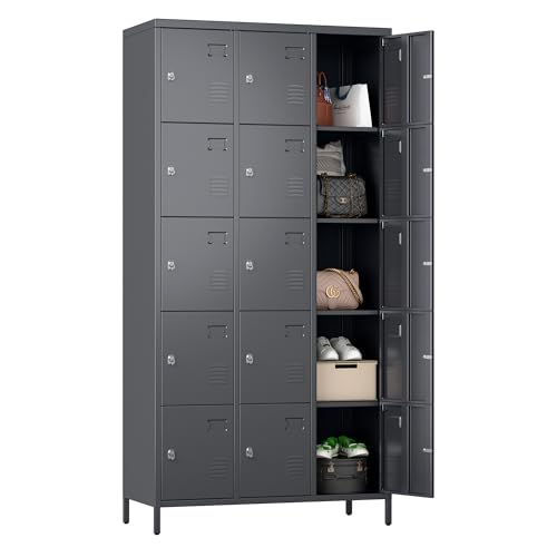 6 Doors Dark Grey Metal Lockers with Lock Z431850
