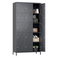 6 Doors Dark Grey Metal Lockers with Lock Z431850