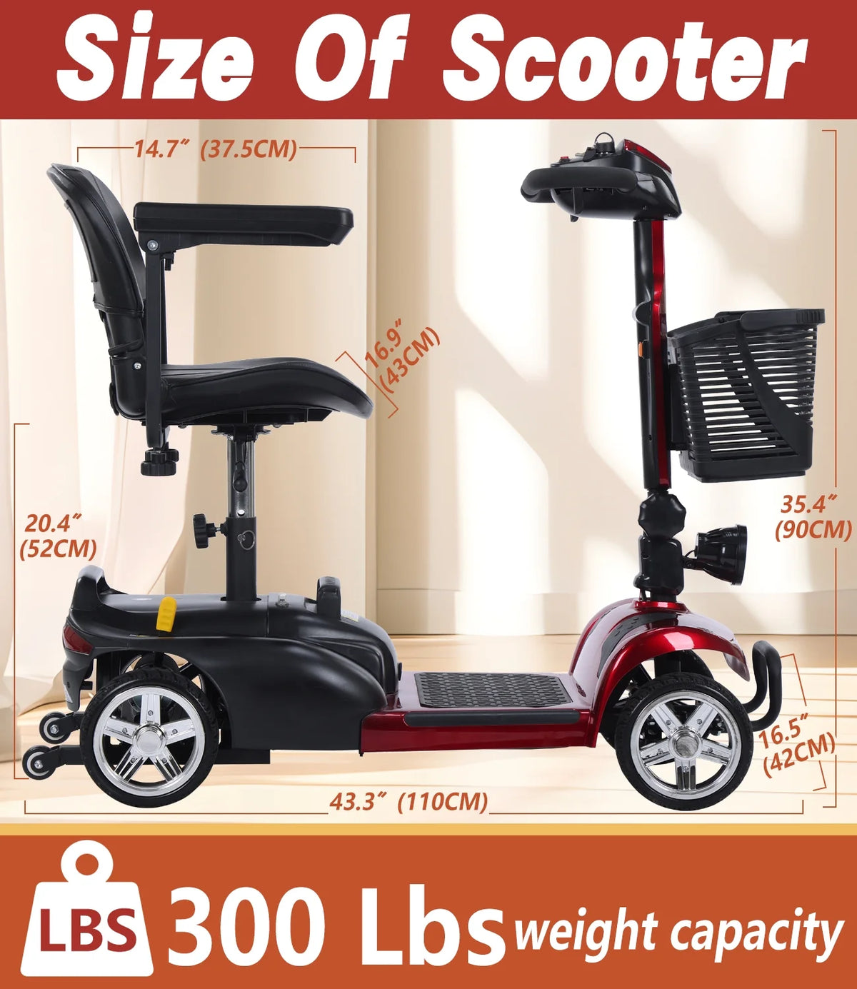 4 Wheel Mobility Scooter E178