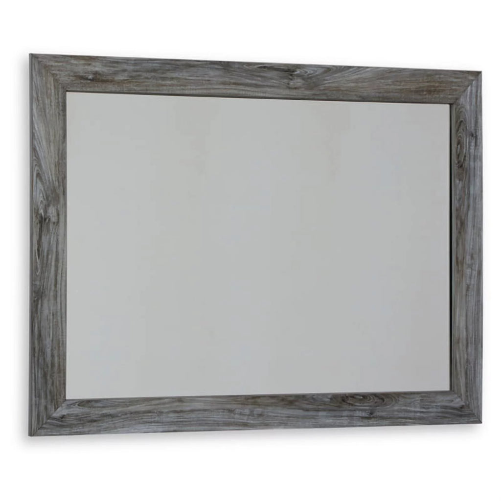 Wood Bedroom Mirror in Smoky Gray D69441