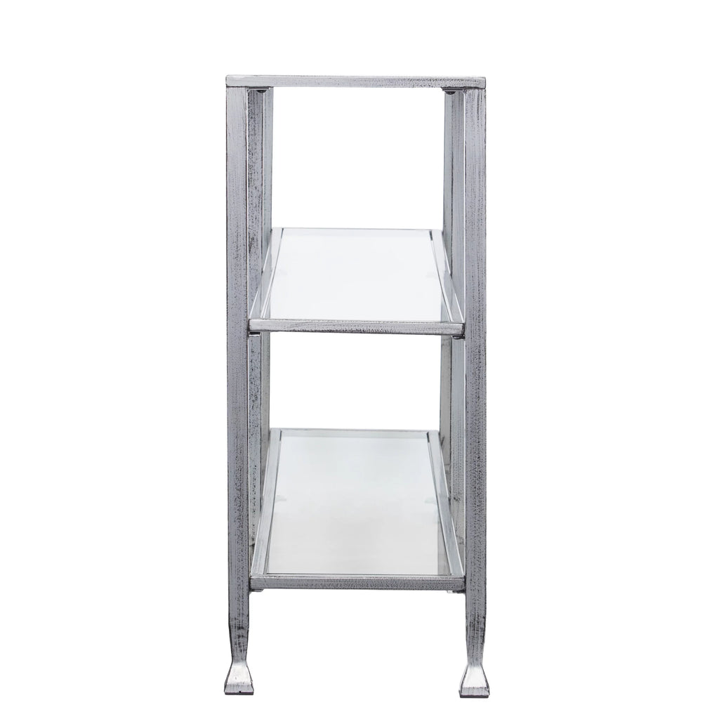 Metal Glass 3-Tier Console Table M224