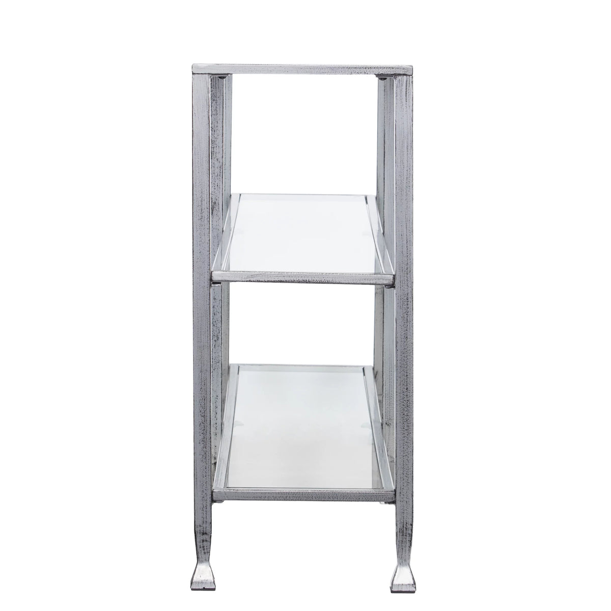 Metal Glass 3-Tier Console Table M224
