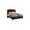 Oak Wooden C.King Bed with 3D Design T818