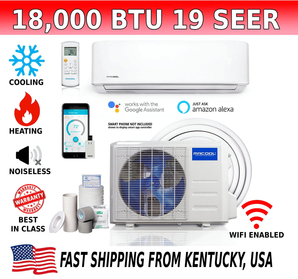 9,000 BTU Ductless Wall Mount Heat Pump System J454665