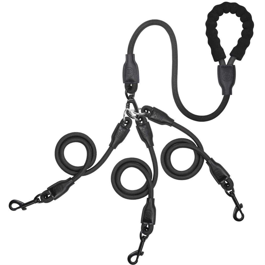 Heavy Duty 3 Way No Tangle Dog Leash with Padded Handle B5293