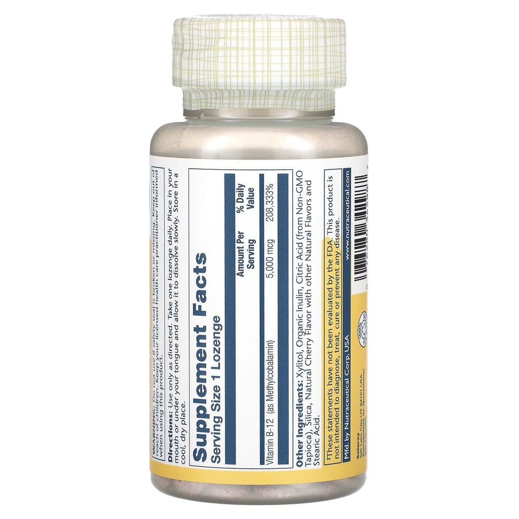 Methyl B12 Cherry 5000 mcg 60 Lozenges S34054