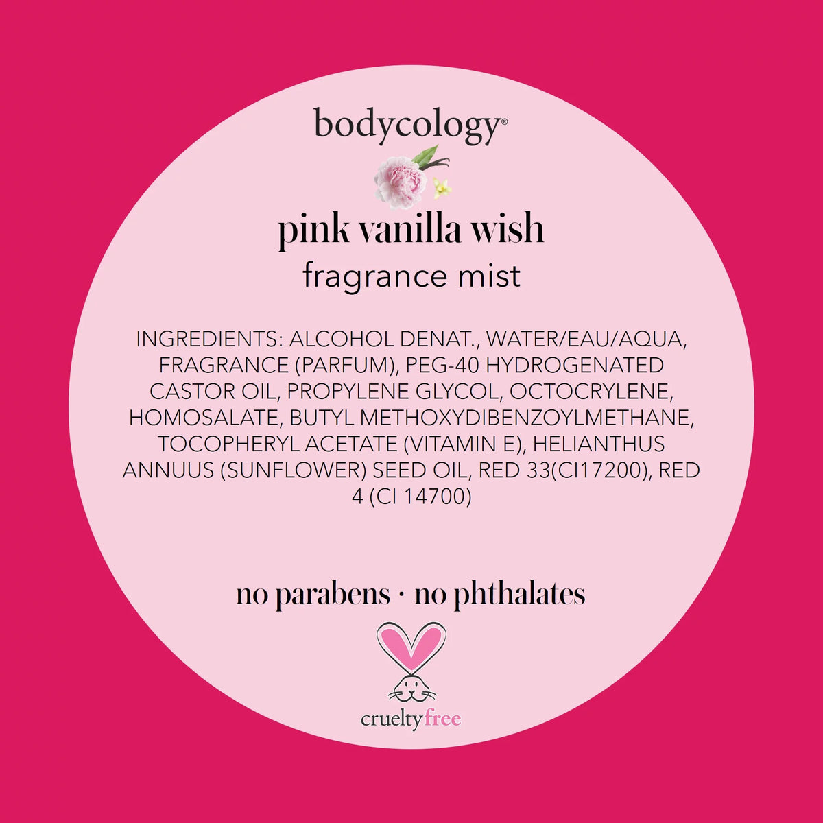 Pink Vanilla Fragrance Mist Spray 8 oz N118
