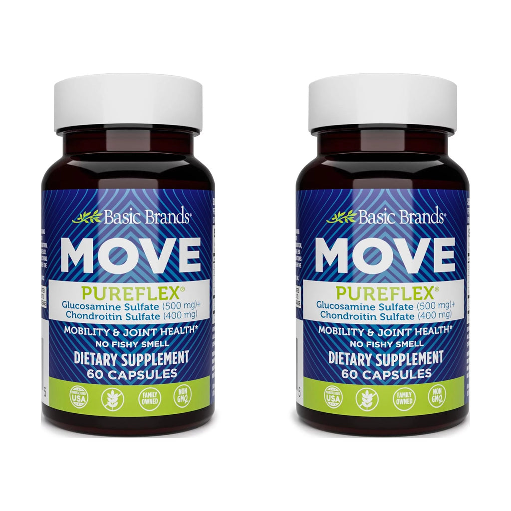 Glucosamine Sulfate, Chondroitin Sulfate, 60 Count (Pack of 2) P89451