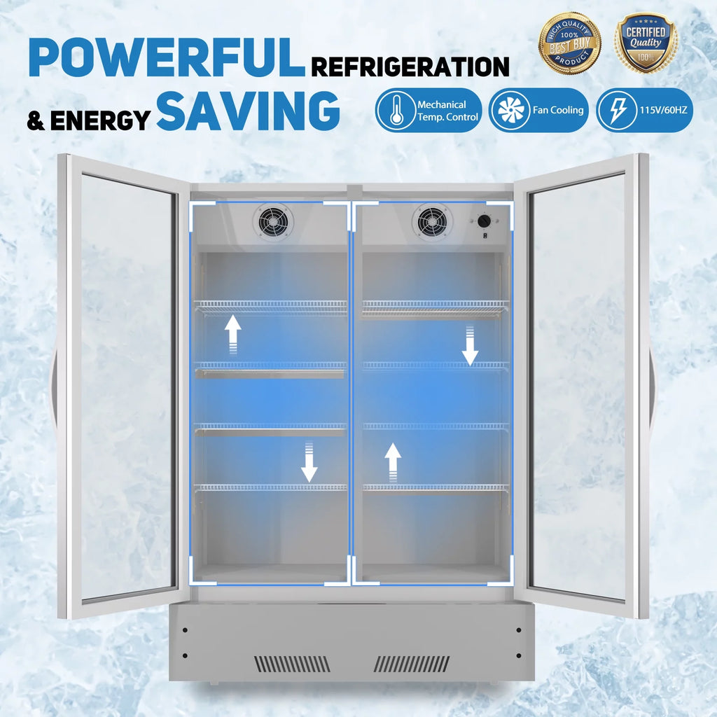 17 Cu.Ft Glass Door Upright Beverage Cooler L9769