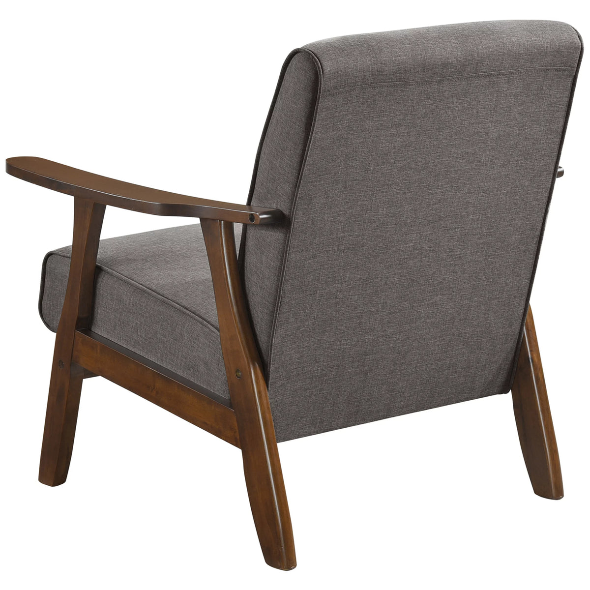 Dark Grey Upholstered Linen Accent Chair C51042