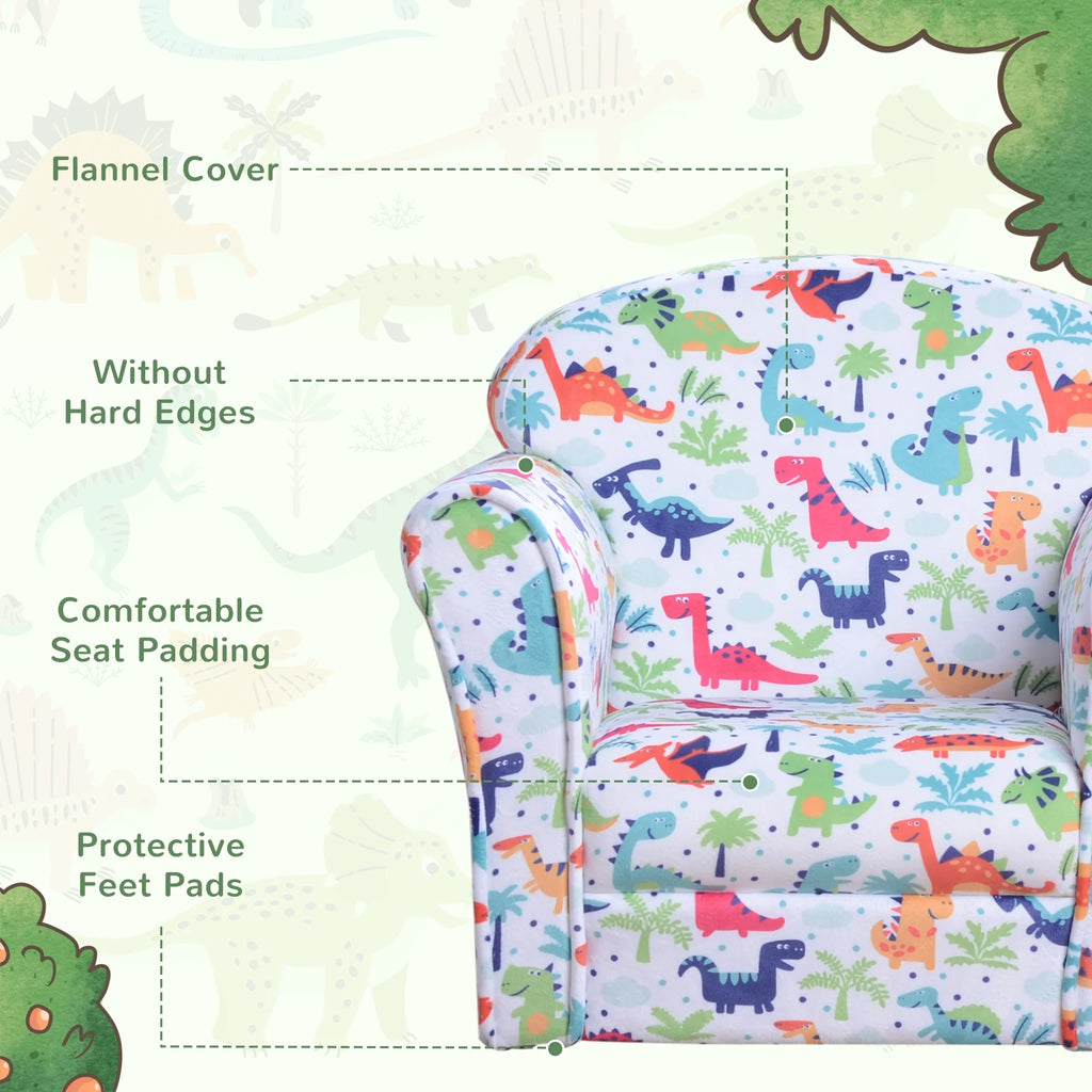 Kid's Sofa Armchair with Dinosaur Design B84019