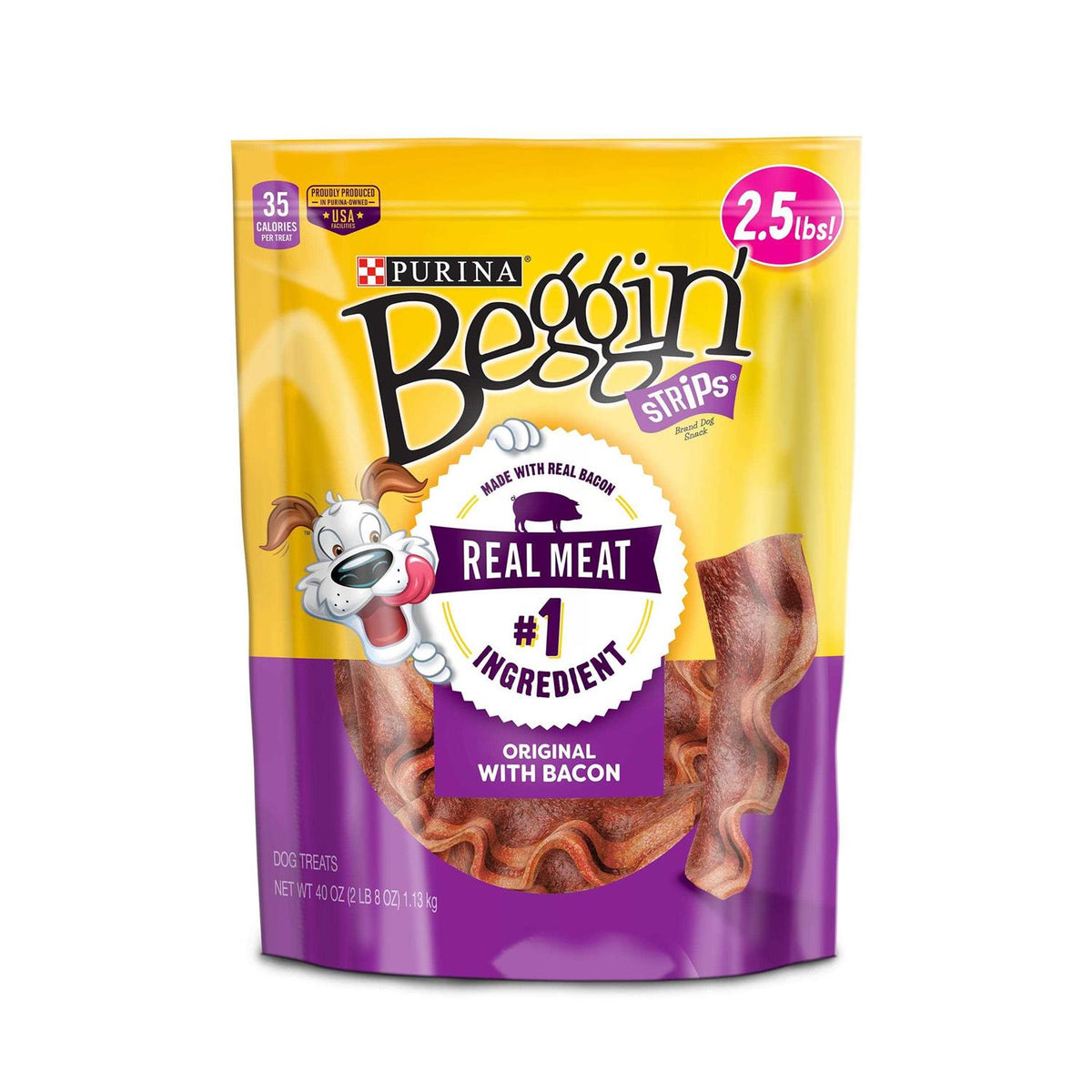 Bacon Strips Dog Treats N370