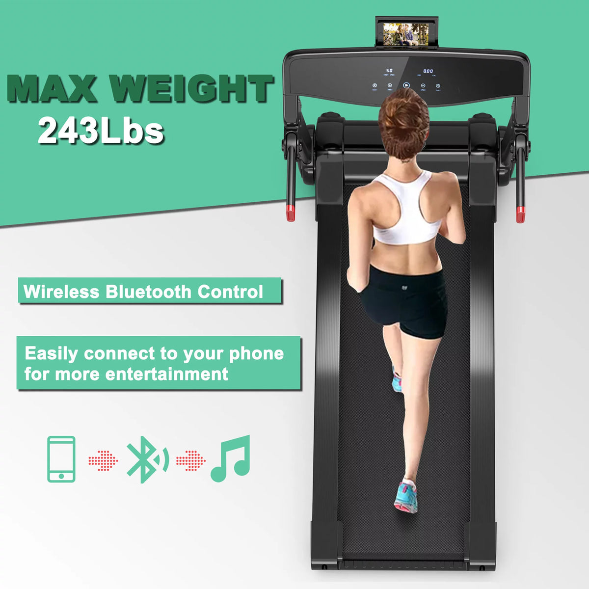 Folding Electric Treadmill Running Machine B589106